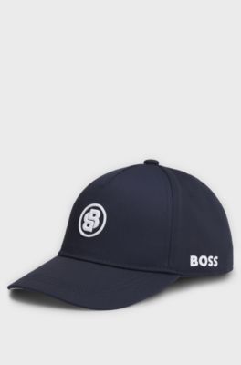 Kinderpet met gestikt Double B-monogram, Donkerblauw