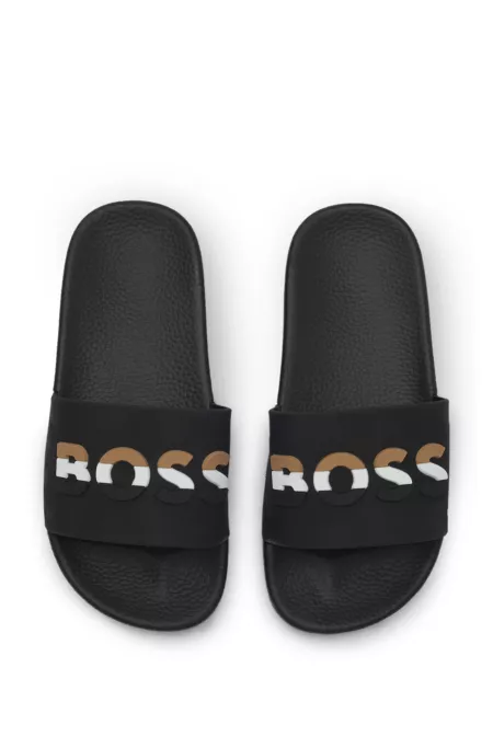 Mules avec logo à rayures emblématiques pour enfant