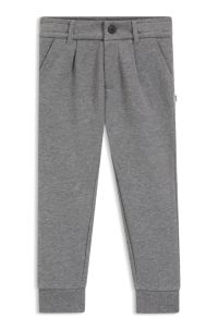 Trainingsbroek voor kinderen van een katoenmix met Double B-monogram, Donkergrijs