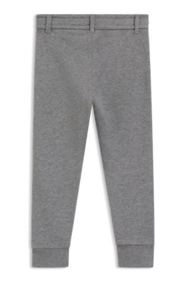 Pantaloni della tuta per bambini in misto cotone con monogramma Double B, Grigio scuro