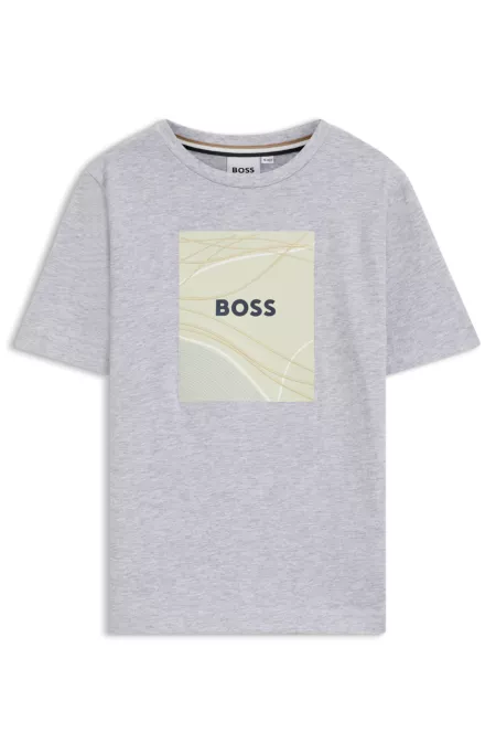 T-shirt en jersey de coton avec logo artistique pour enfant