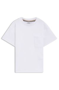 Kids' loose-fit cotton T-shirt with Double B monogram, White
