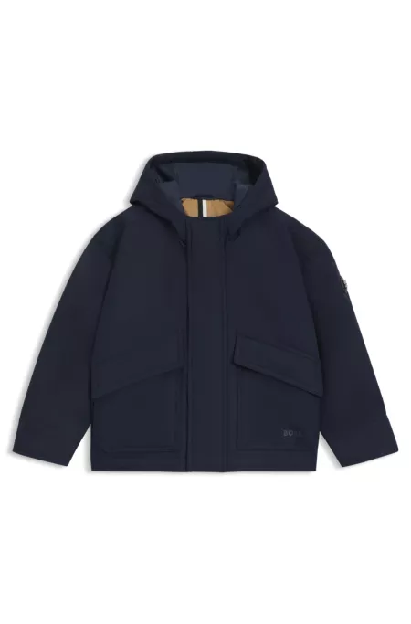 Veste à capuche avec logo imprimé pour enfant