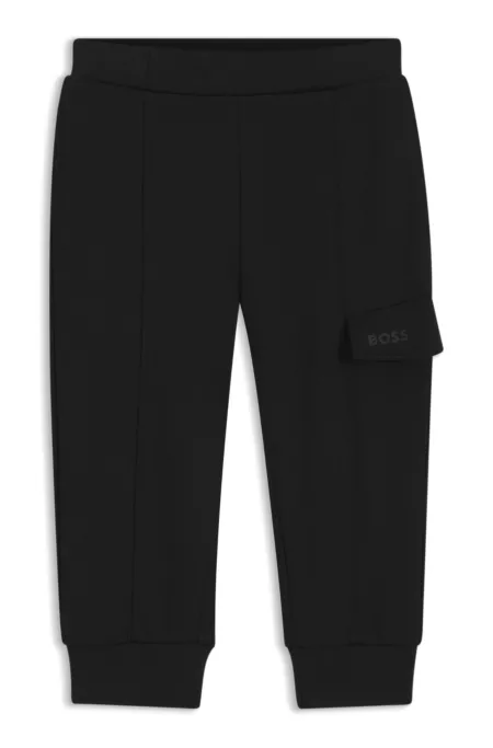 Pantalones para niños en piqué elástico