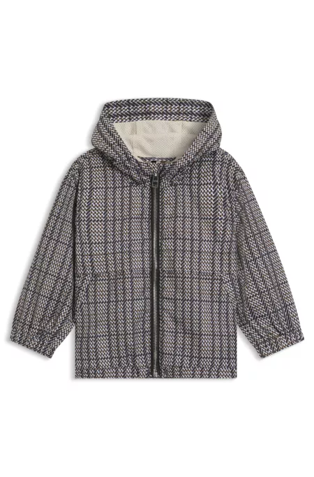 Coupe-vent imprimé avec monogramme Double B pour enfant