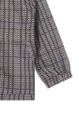 Kids' printed windbreaker with Double B monogram, Black