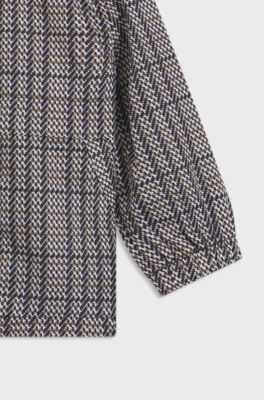 キッズ プリント ウィンドブレーカー Double Bモノグラム, ブラック