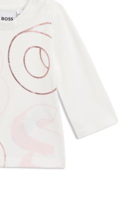 Gift-boxed three-piece tracksuit set for babies, light pink