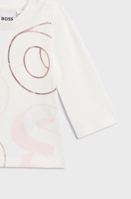 Gift-boxed three-piece tracksuit set for babies, light pink