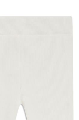 Gift-boxed metallic dress and leggings set for babies, Gold