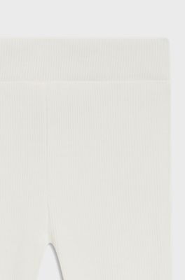 Conjunto de leggings y vestido metalizado en caja de regalo para beb&eacute;, Oro