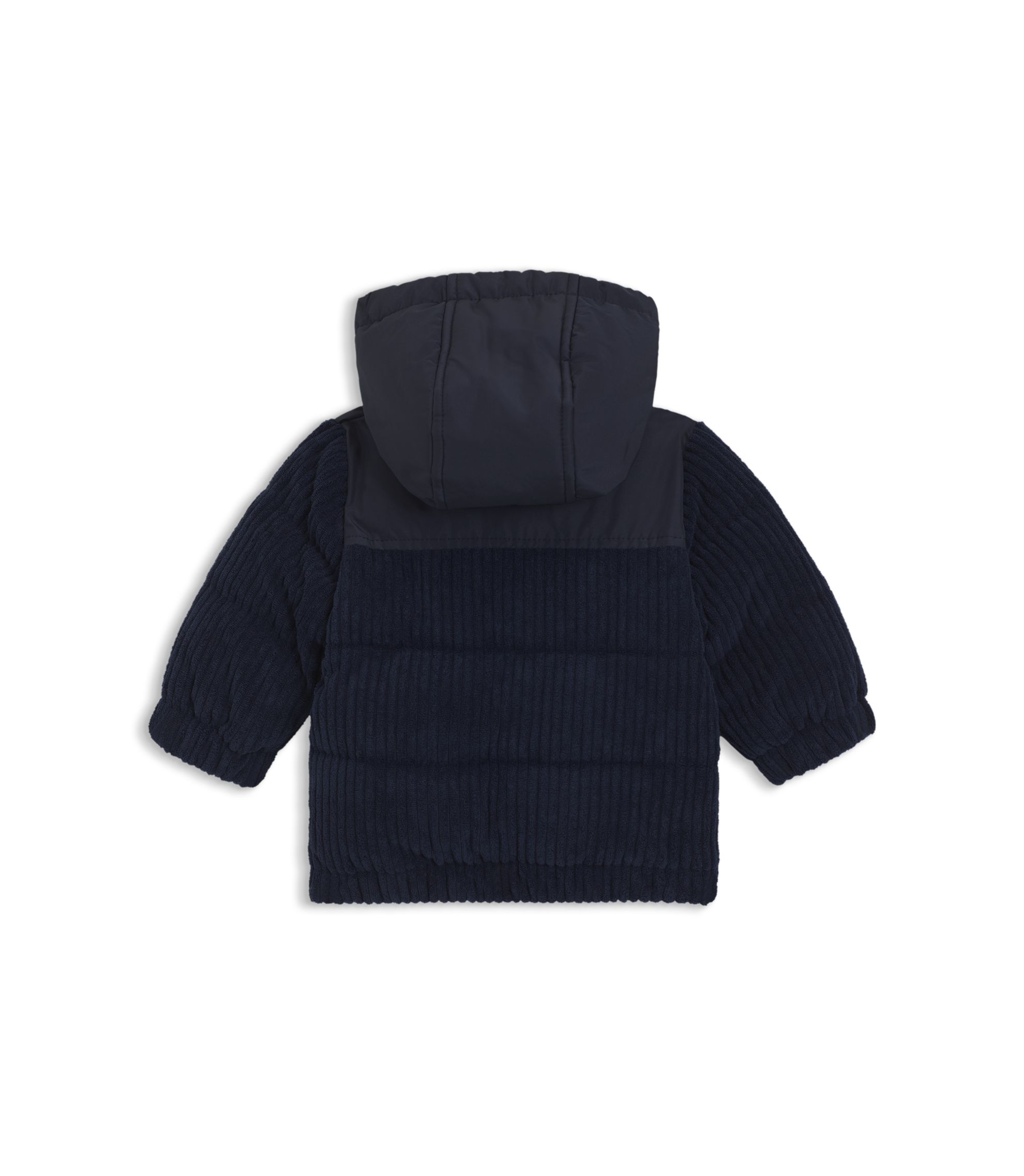 【新品タグ付き】BOSS ブルゾン　ジャケット　ベビー BOSS - キッズ はっ水パデッドジャケット ロゴプリント - ダークブルー