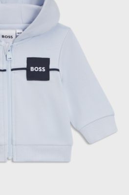 Gift-boxed three-piece tracksuit set for babies, Light Blue