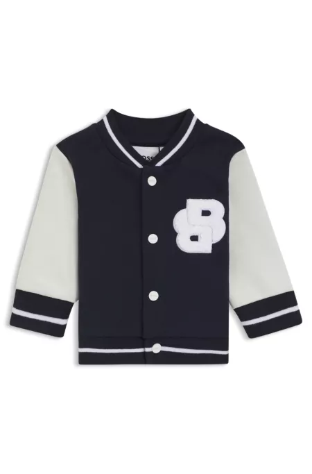 Chándal de tres piezas con logo para bebés en caja de regalo