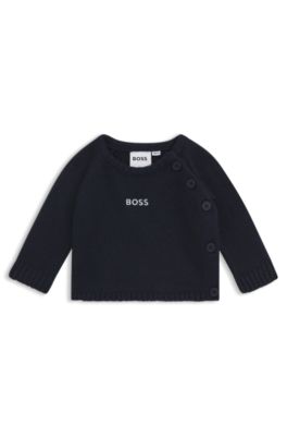 Gift-boxed two-piece tracksuit set for babies, Dark Blue