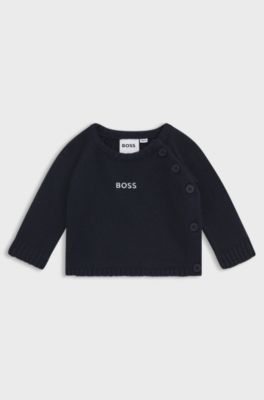 Gift-boxed two-piece tracksuit set for babies, Dark Blue
