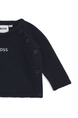 Gift-boxed two-piece tracksuit set for babies, Dark Blue