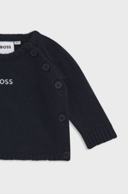 Gift-boxed two-piece tracksuit set for babies, Dark Blue