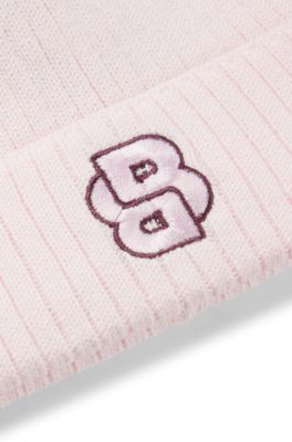 Berretto per neonati in maglia di cotone, Rosa chiaro