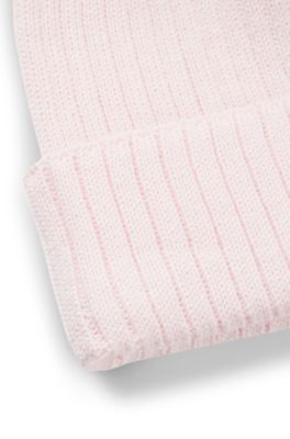 Berretto per neonati in maglia di cotone, Rosa chiaro