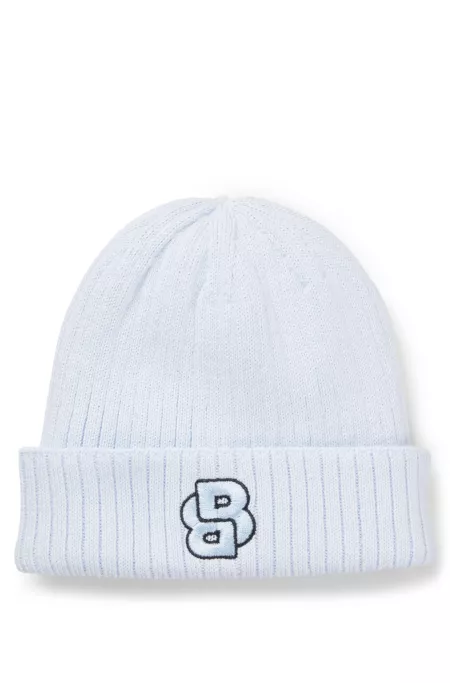 Bonnet en coton à monogramme Double B pour bébé