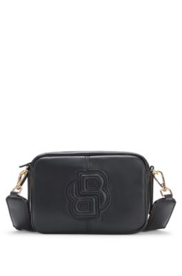 Borsa da bambini con monogramma Double B, Nero