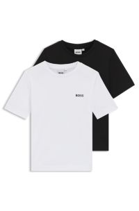Zweier-Pack Slim-Fit Kids-T-Shirts aus Baumwolle, Gemustert