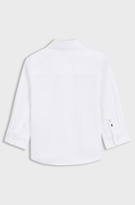 Kids' regular-fit shirt in Oxford cotton, White
