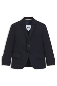 Kids' suit jacket in a wool blend, Dark Blue