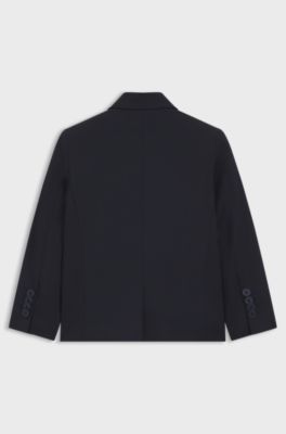 Giacca abito bambini in misto lana, Blu scuro