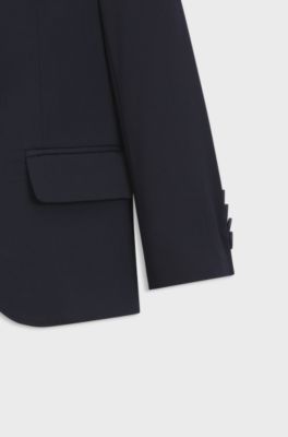 Kids' suit jacket in a wool blend, Dark Blue