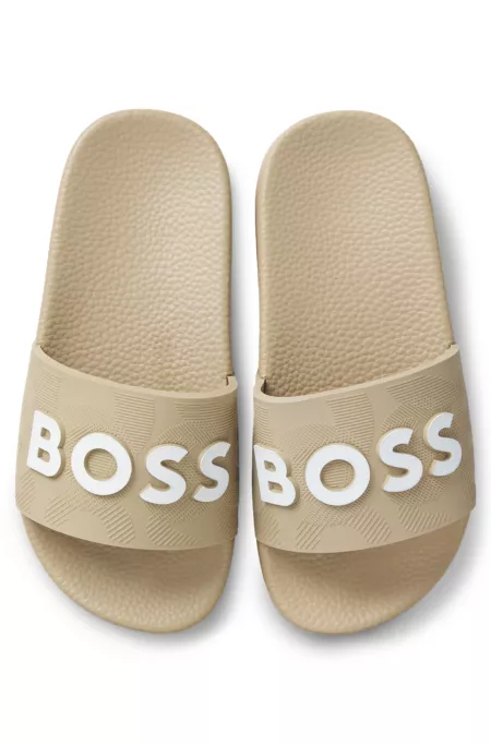 Kids Slides mit kontrastfarbenem Logo
