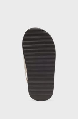 Sandaler f&ouml;r barn med tryckt logga, Beige