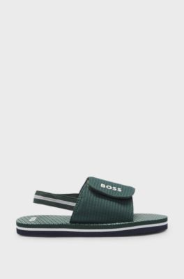 Kids' sandals with logo print, Green