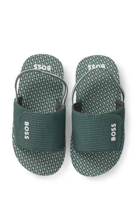 Sandalias para niños con logo estampado