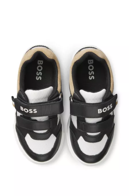 Sneakers für Kinder aus Leder und Canvas