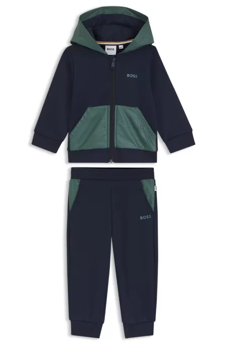 Ensemble de survêtement enfant avec empiècements à monogramme Double B