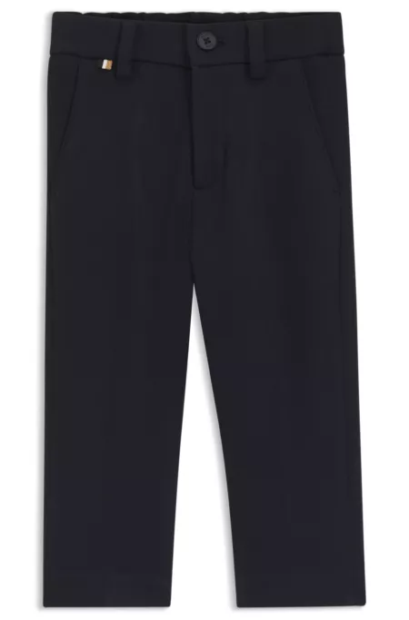 Pantalon de costume enfant en piqué stretch