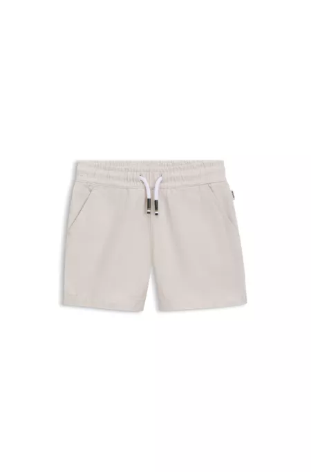 Short enfant en mélange de lin et coton
