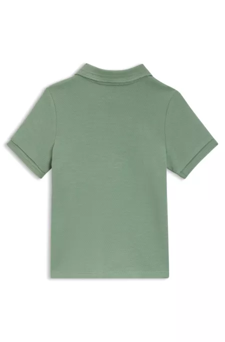 Kids Poloshirt aus Baumwoll-Piqué mit Logo-Artwork