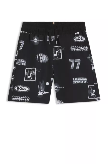 Bañador tipo shorts para niños con ilustración original