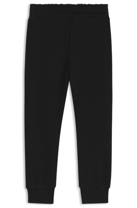 Pantalones de chándal de algodón para niños con etiqueta con logo