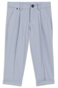 Anzughose f&uuml;r Kinder aus Stretch-Gewebe, Hellblau
