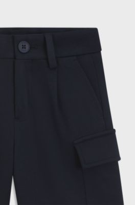Kids' shorts with cargo pockets, Dark Blue
