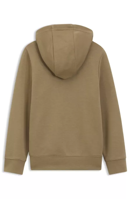Kinder-Hoodie mit Reißverschluss und Logo-Label