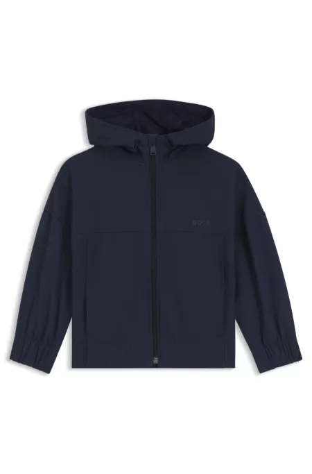 Kids Hoodie aus Stretch-Fleece mit Reißverschluss