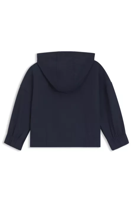 Kids Hoodie aus Stretch-Fleece mit Reißverschluss