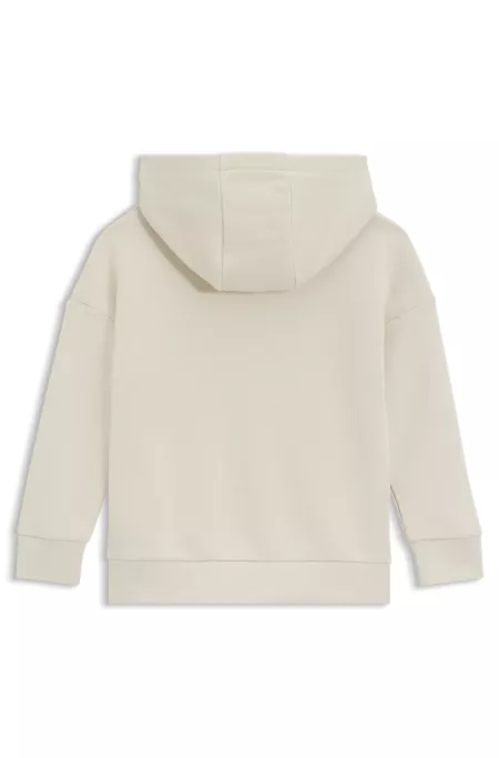 Sweat à capuche enfant en polaire avec logo graphique