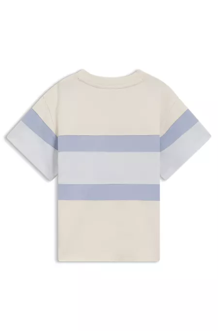 Loose-Fit T-Shirt für Kinder mit Blockstreifen