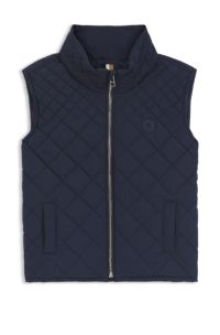 Doorgestikte bodywarmer voor kinderen met Double B-monogram, Donkerblauw
